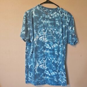 Aeropostale Blue Tie-Dye Short Sleeve Tee